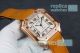 Best Quality Clone Cartier Santos White Dial Orange Leather Strap Watch (3)_th.jpg